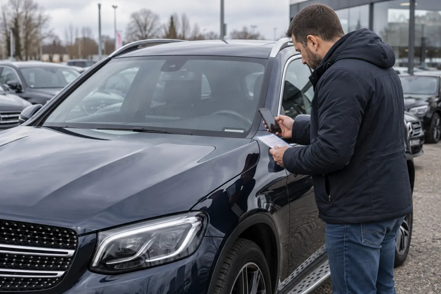 Porównanie numeru VIN Mercedesa z dokumentami pojazdu